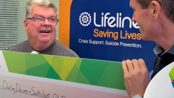 Donation supporting suicide prevention and crisis support in southwest Queensland