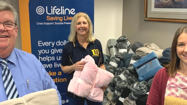 Lions Club and Bendigo Bank deliver loads of winter items