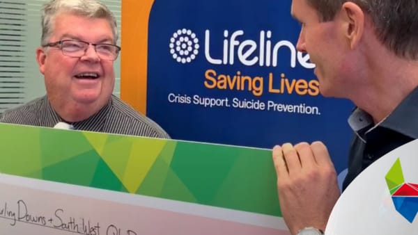 Donation supporting suicide prevention and crisis support in southwest Queensland